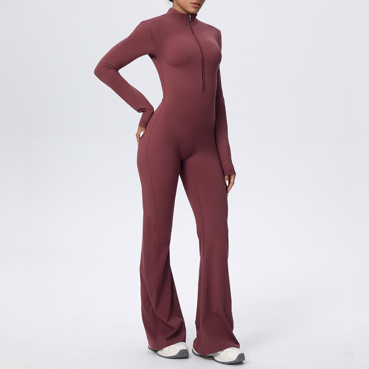 Sports Jumpsuits Women's Tracksuit One-Piece Fitness Suit  Gym Sets Long Sleeves  Exercise Bodysuit Woman