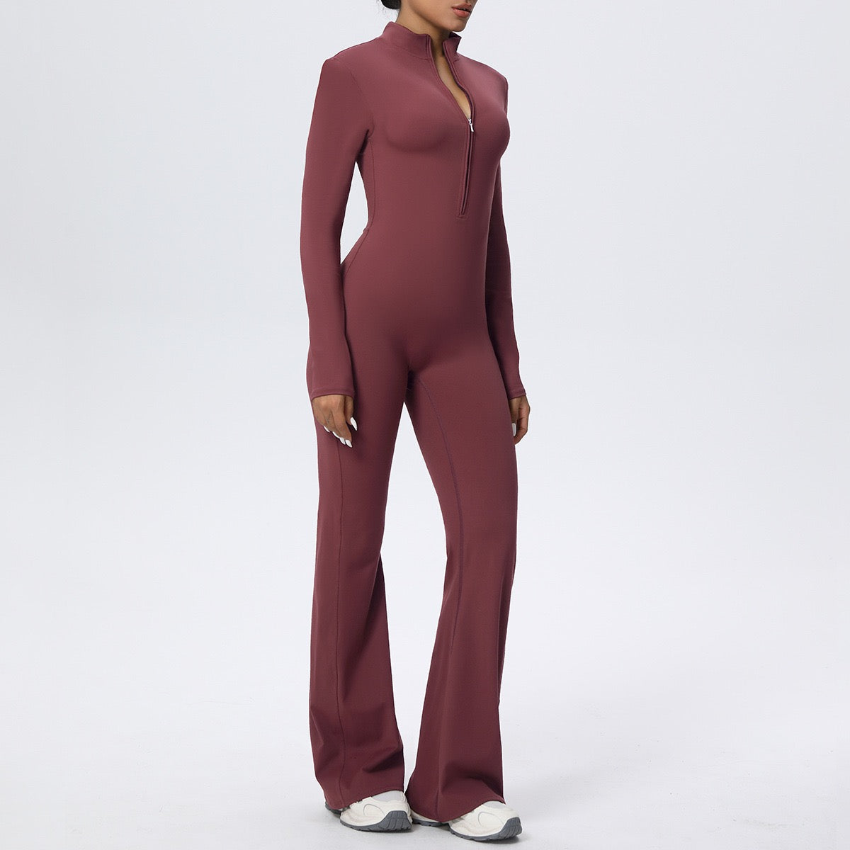 Sports Jumpsuits Women's Tracksuit One-Piece Fitness Suit  Gym Sets Long Sleeves  Exercise Bodysuit Woman
