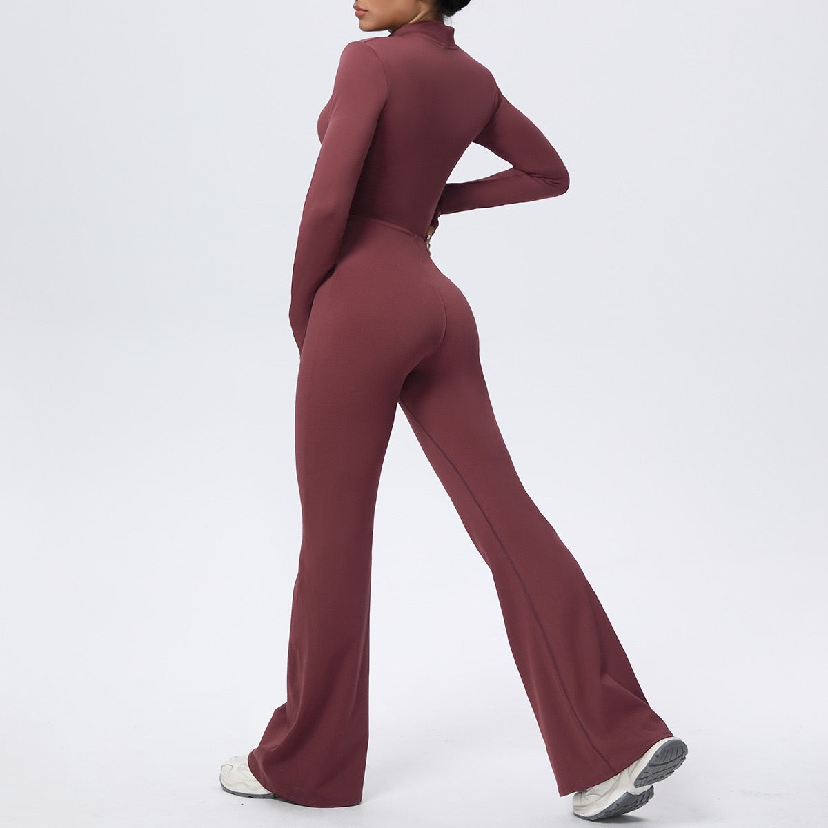 Sports Jumpsuits Women's Tracksuit One-Piece Fitness Suit  Gym Sets Long Sleeves  Exercise Bodysuit Woman