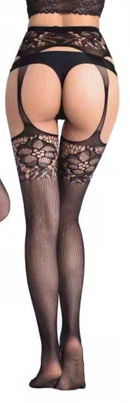 Long socks in the shape of a flower, women's socks, inner socks, silk, sexy socks