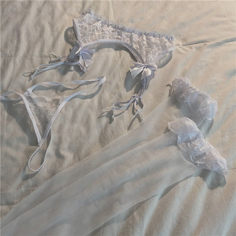 Women Sexy Stockings Lace Suspender Thigh Socks High Tube Underwear Pantyhose Ultra thin Party Nightclub Tights Erotic Lingerie