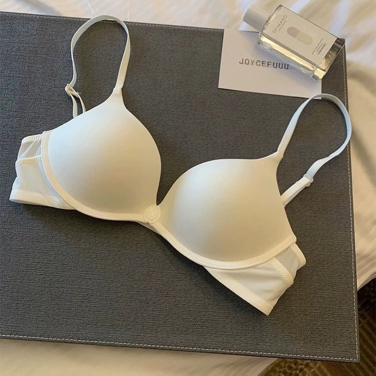 U-shaped Front Buckle Sexy Women's Bra Thin Breathable Small Chest Gathering Bras Comfortable Seamless Underwear Everyday Bra