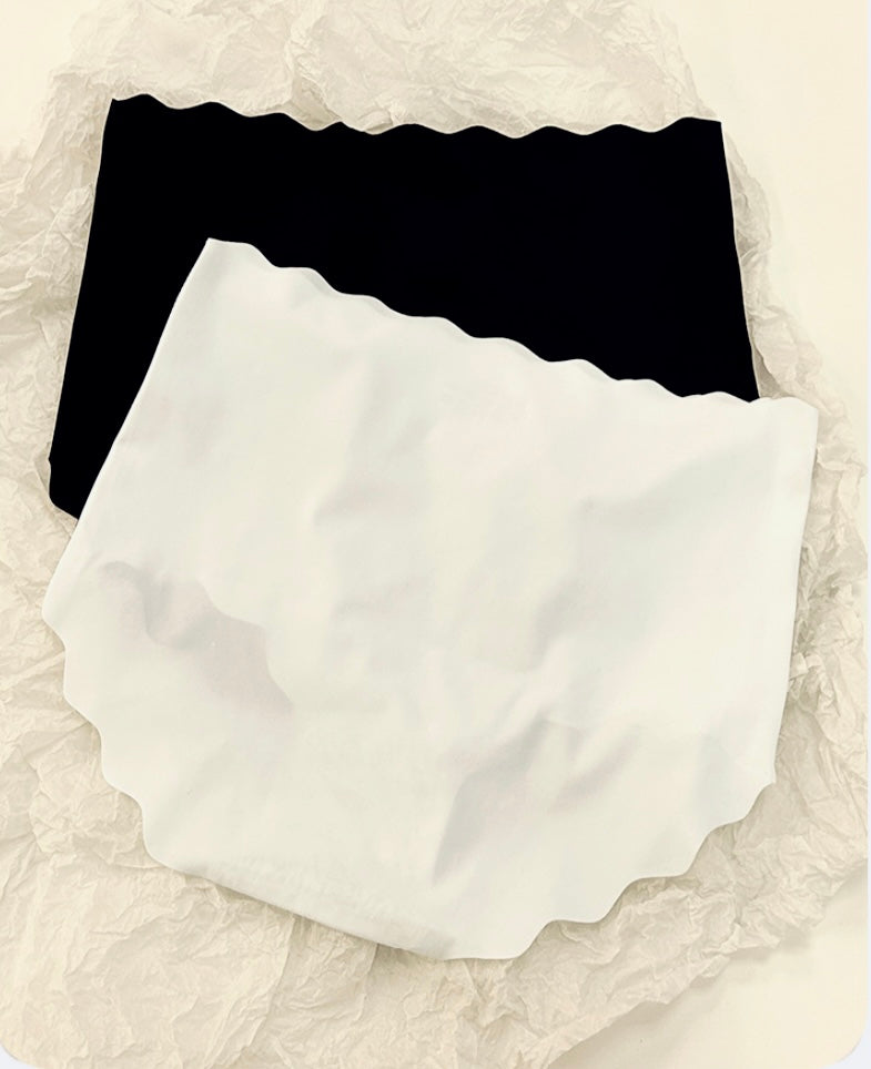 Ice silk underwear women's summer thin  file breathable and seamless sexy high waist belly triangle shorts head