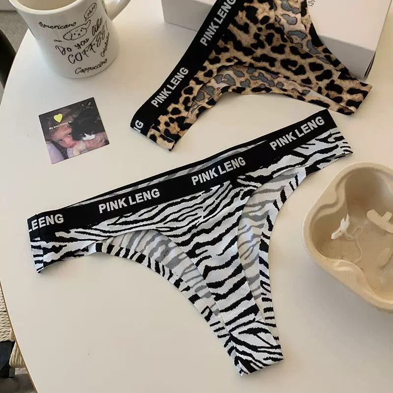 Sexy Thongs Low Waist Ice Silk Seamless Underwear for Women Sports Traceless Breathable Cotton Crotch Panties