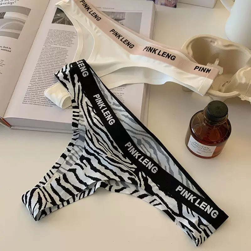 Sexy Thongs Low Waist Ice Silk Seamless Underwear for Women Sports Traceless Breathable Cotton Crotch Panties