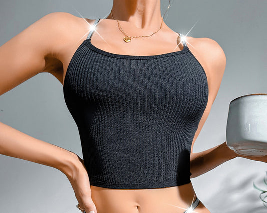 New Sexy Women's Tank Tops Tees Vest Summer Lingerie Crop Top Tank Vest Sleeveless Breathable Backless