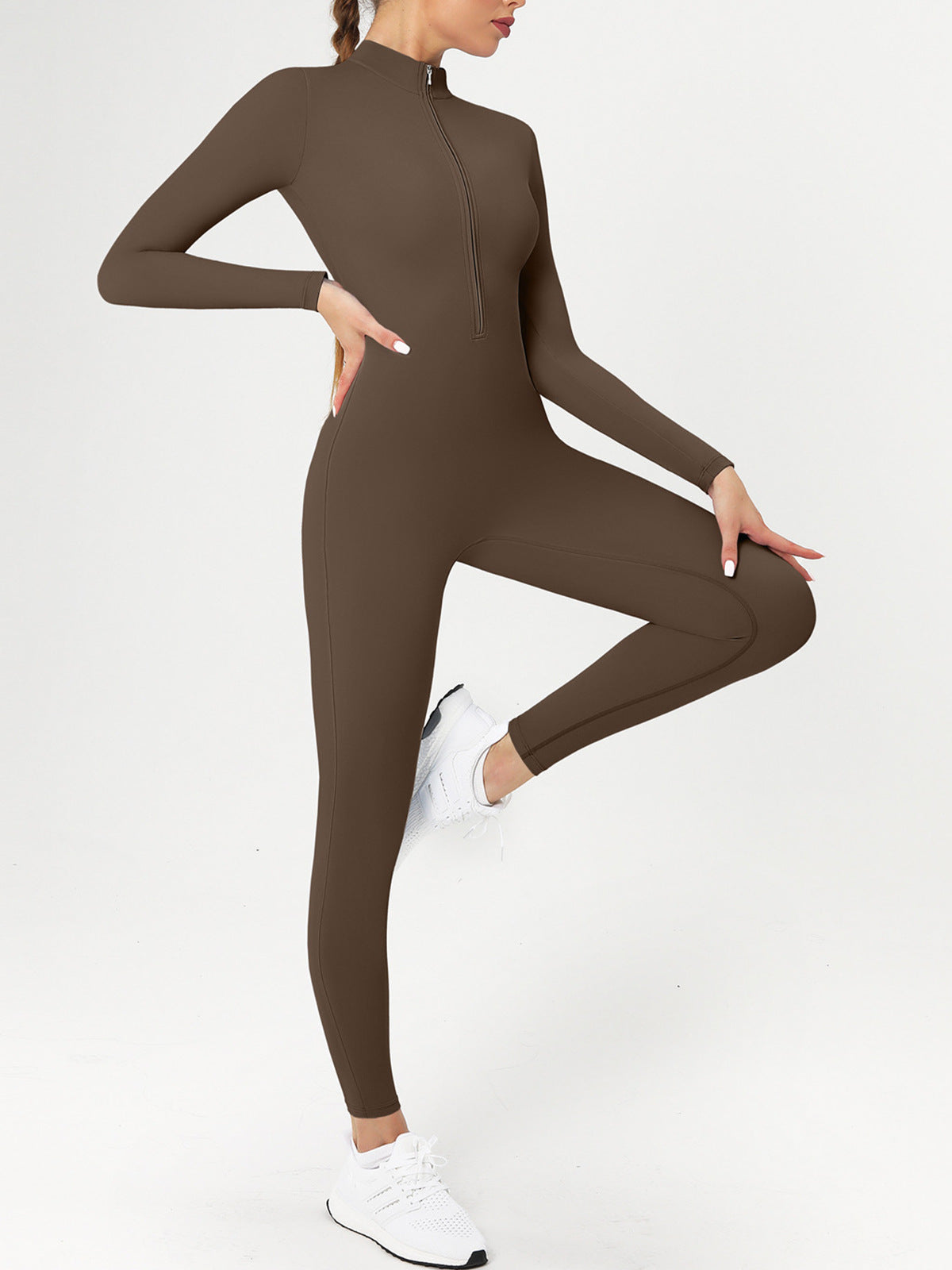 Sports Jumpsuits Women's Tracksuit One-Piece Fitness Suit  Gym Sets Long Sleeves  Exercise Bodysuit Woman