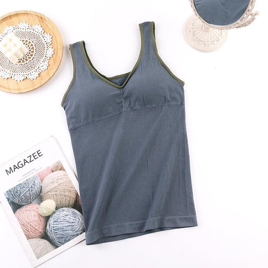 Korean Seamless Tube Top With Wire Free Push Up Bra Female Tank Top