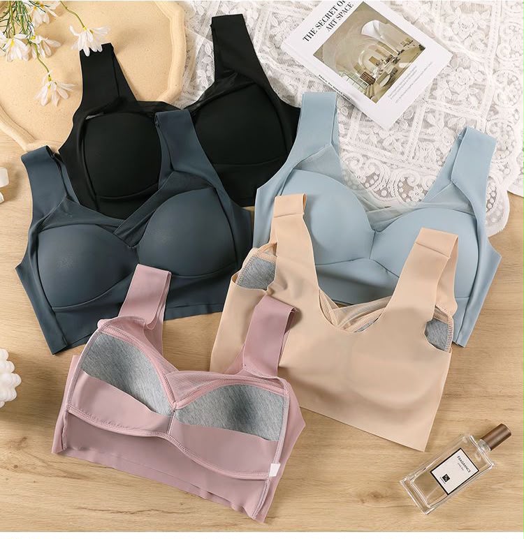 Women's Bra for Large Breasts Trace-Free Comfort No Steel Rings Bras Underwear for Women Ropa Interior De Mujer