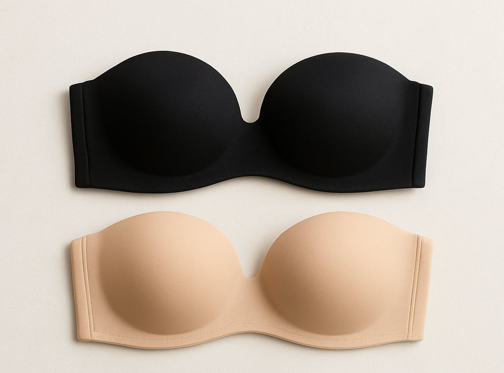 Women Intimates Invisible Push Up BH Wedding Backless Open Back Transparent Bra Thick Seamless Nubra Strapless Bralette Bra