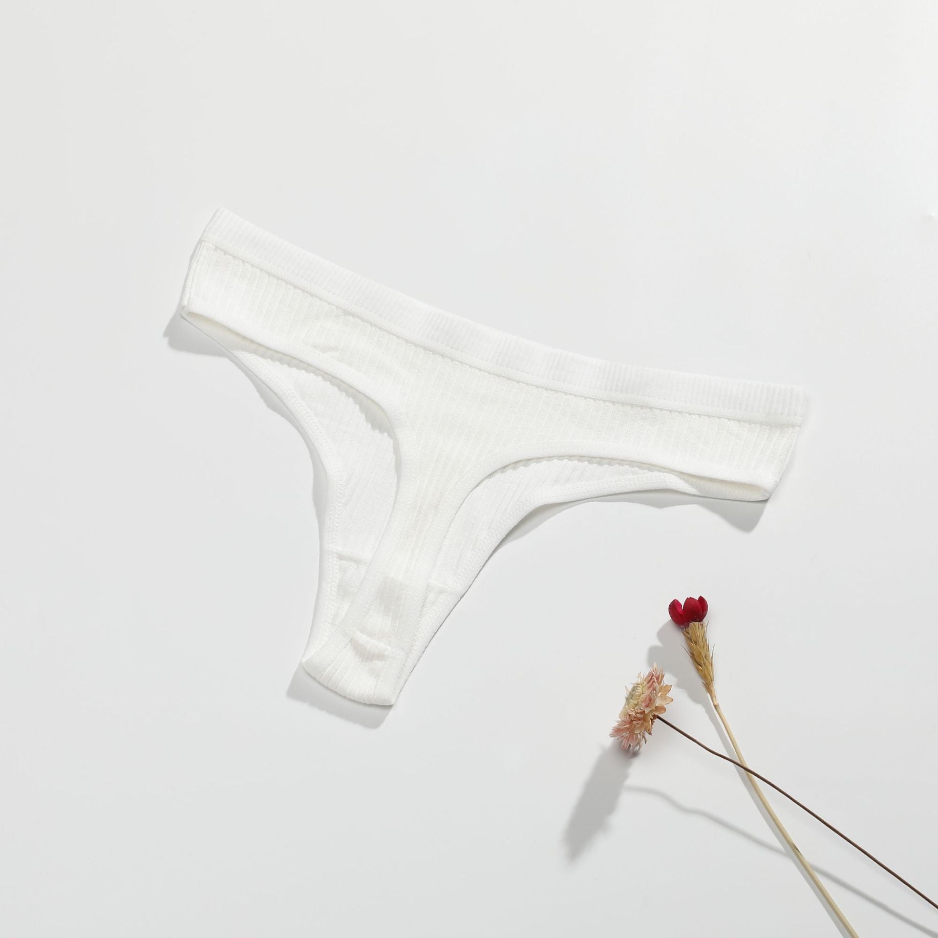 Lace seamless underwear women's panties thong low waist sexy V