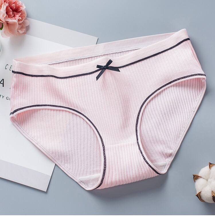 Japanese Color Middle Waist Comfortable Cotton Panties