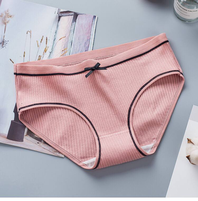 Japanese Color Middle Waist Comfortable Cotton Panties