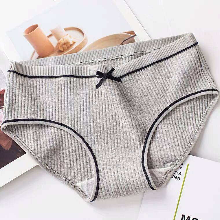 Japanese Color Middle Waist Comfortable Cotton Panties