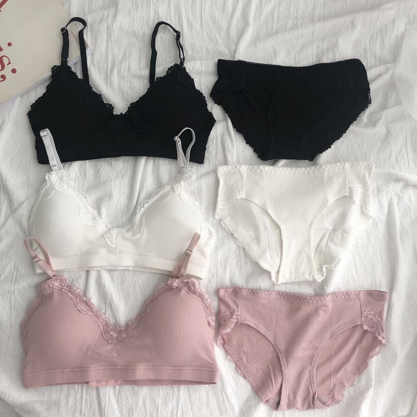 Lady Sexy Elegant Bra and Panty Set Women Bras Underwear Female Push up Bra Lingeries Bra Sets VS Brief Set Lingerie Set