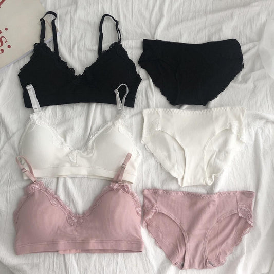 Lady Sexy Elegant Bra and Panty Set Women Bras Underwear Female Push up Bra Lingeries Bra Sets VS Brief Set Lingerie Set