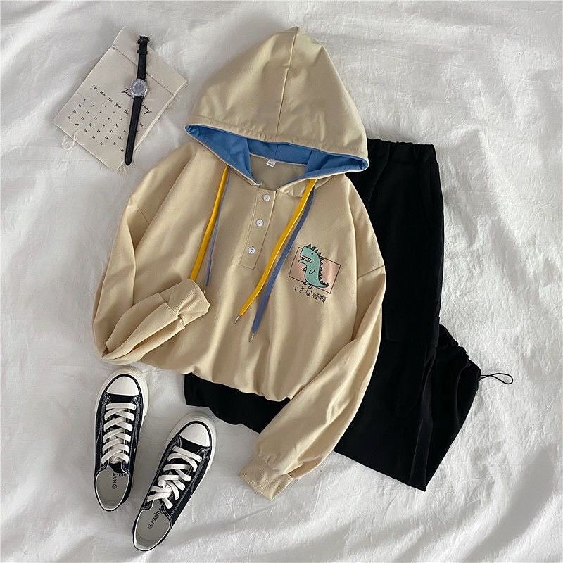 Autumn Winter Women Hoodies Suit Cargo Pants Two Piece Set Long Sleeve Female Loose Outfits Casual Sportwear Tracksuit Set