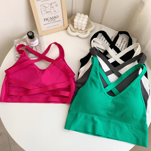 Women Beautiful Back Bra Seamless High Lmpact Sports Bra Sexy Yoga Fitness Top Sports Underwear Bra Sportswear Bralette Female