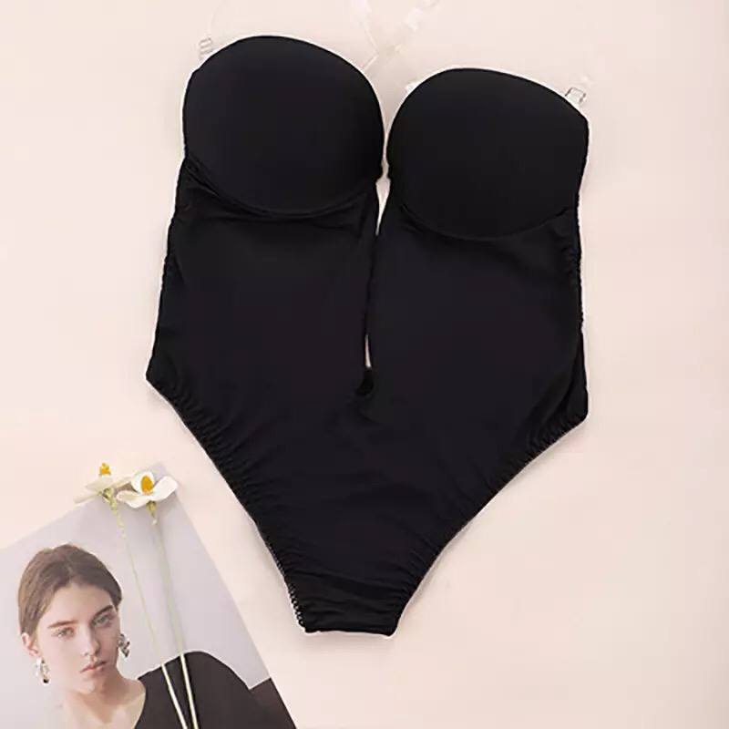 Sexy Deep V and Backless Invisible Bra Strap Women Shapwear