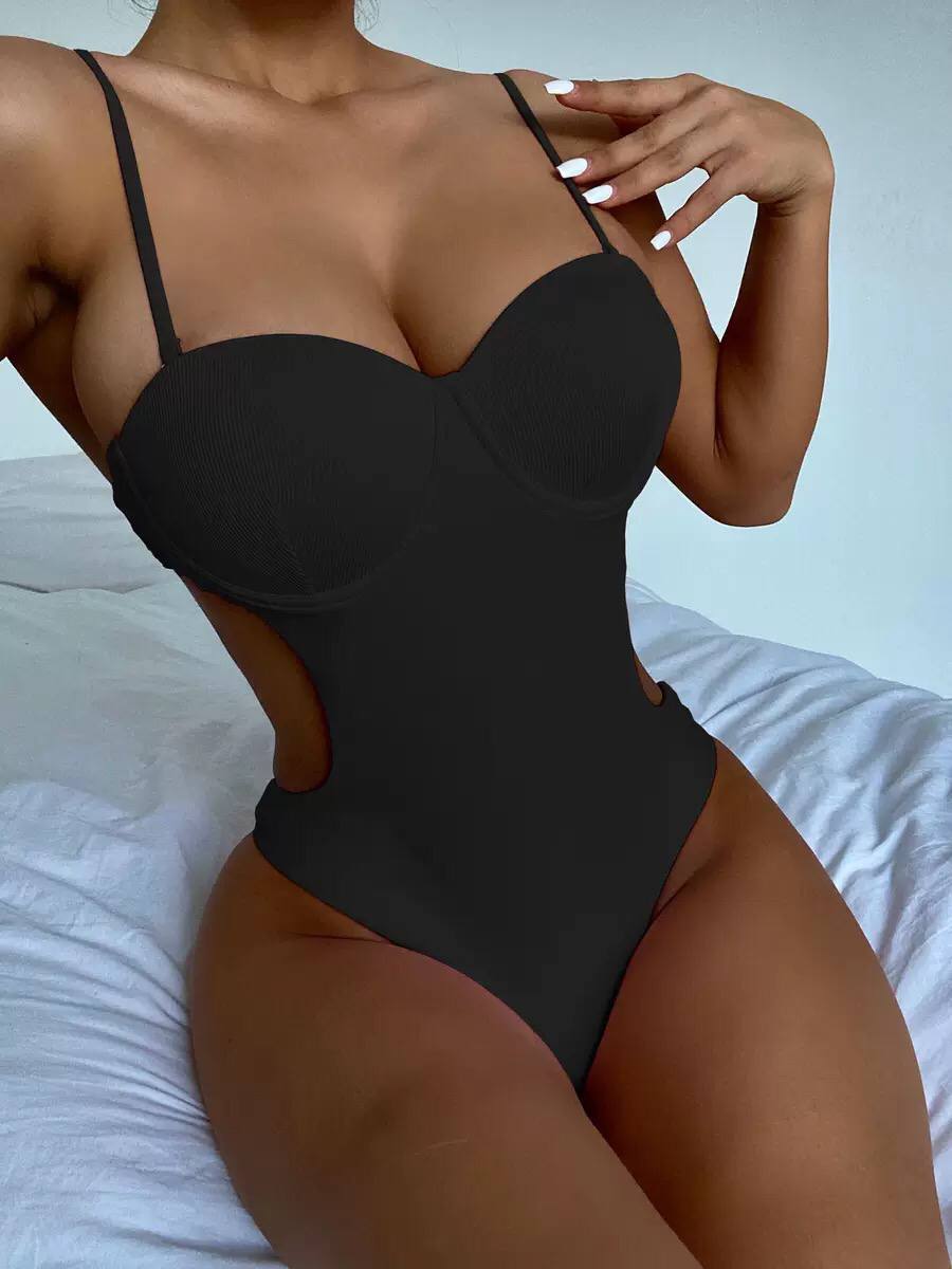 2022 New Sexy Underwire Push-up Swimwear One Peace Swimsuit