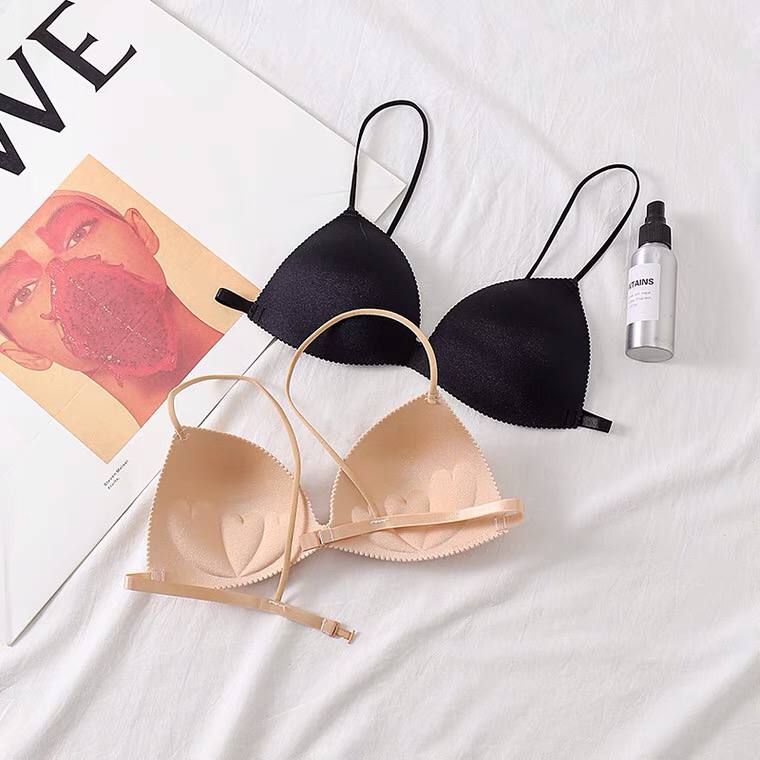 Summer bra, beautiful back, tube top, sexy gathered underwear, women's anti-glare, small chest and thin camisole