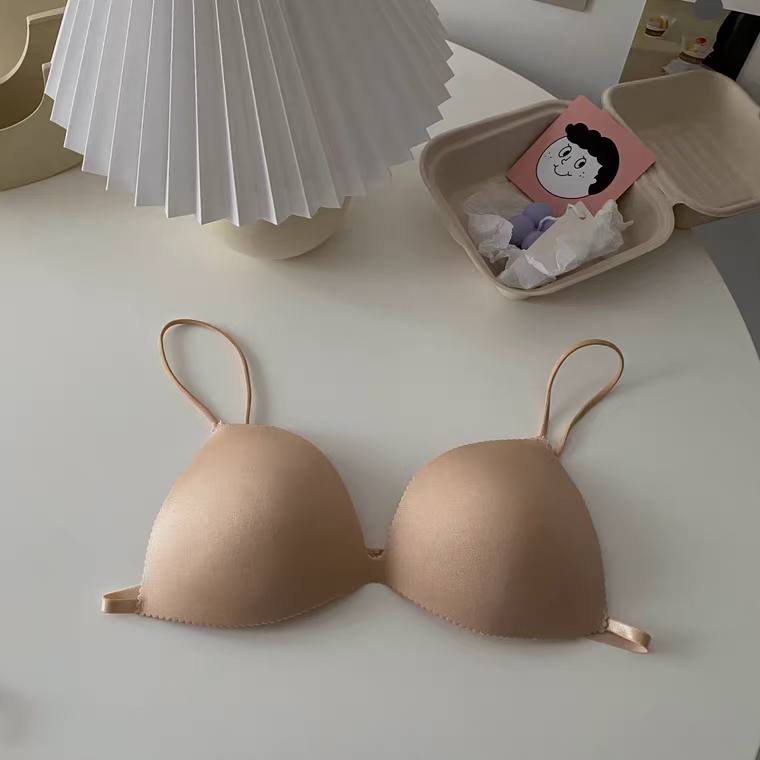 Summer bra, beautiful back, tube top, sexy gathered underwear, women's anti-glare, small chest and thin camisole