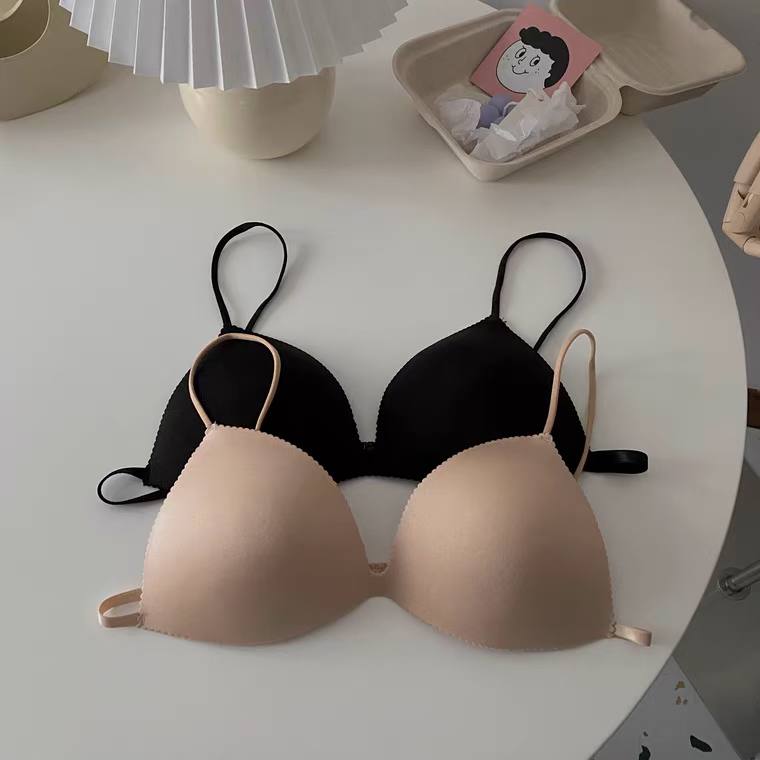 Summer bra, beautiful back, tube top, sexy gathered underwear, women's anti-glare, small chest and thin camisole