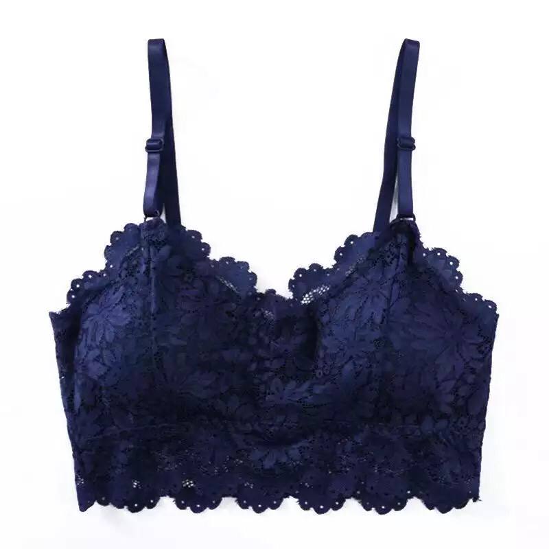 Fashion Floral Lace Underwear Sexy Seamless Bra For Women Padded Wireless Seamless Printed Bra