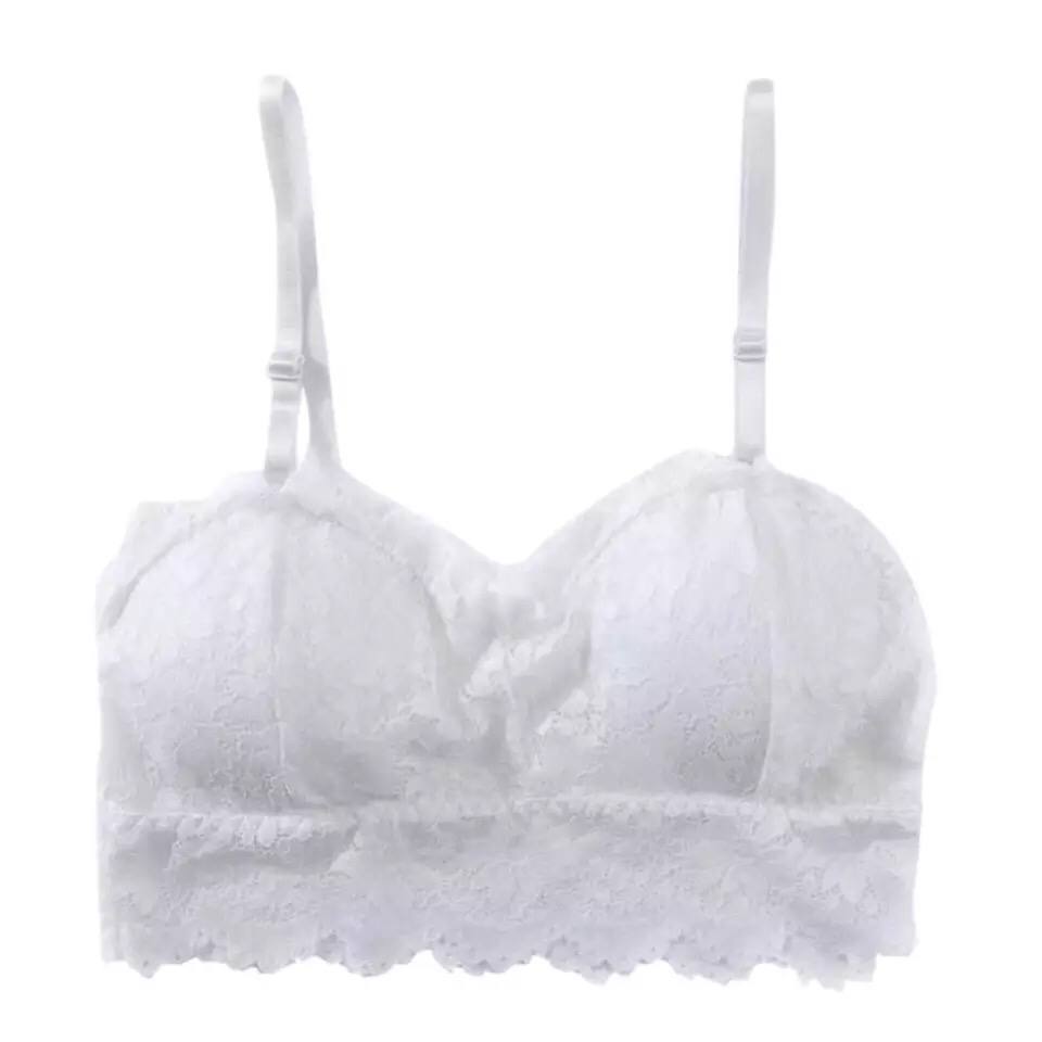 Fashion Floral Lace Underwear Sexy Seamless Bra For Women Padded Wireless Seamless Printed Bra